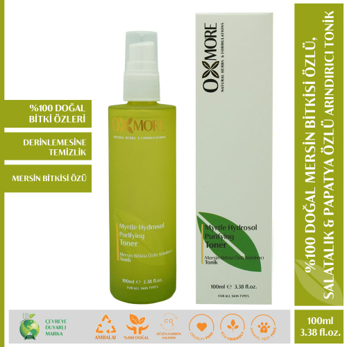 Mersin Bitkisi Özlü Arındırıcı Tonik 100ml Mersin Bitkisi Özlü Arındırıcı Tonik 100ml